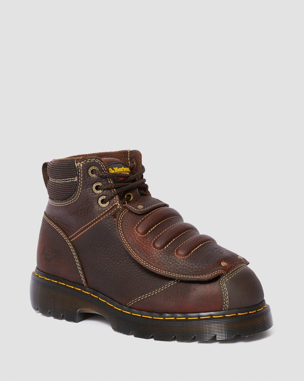 Dr Martens Ironbridge Kožené Met Guard Pracovné Topánky Panske ( Tmavo Hnede ) SK 328-ISXWJP